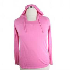 Women’s Polo Jeans Co. Pink Lightweight Hoodie Pullover Cotton Medium